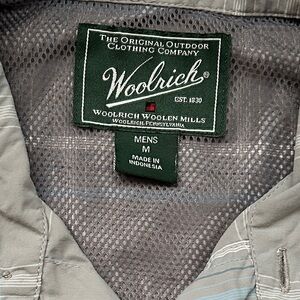 Woolrich Vintage Performance Plaid Flannel Button Down Shirt Men's Size M